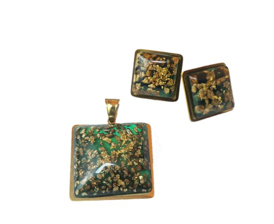 Gold plated big green dollar 