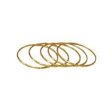 Gold plated plain bangles