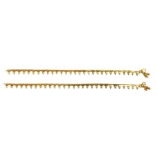 Gold plated anklet small manga design