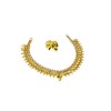 Gold plated chocker necklace with golden maanga design