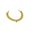 Gold plated chocker necklace with golden maanga design