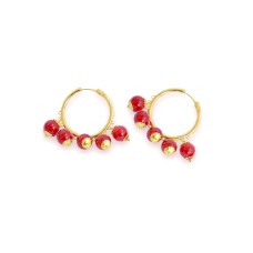 loop with red pearls