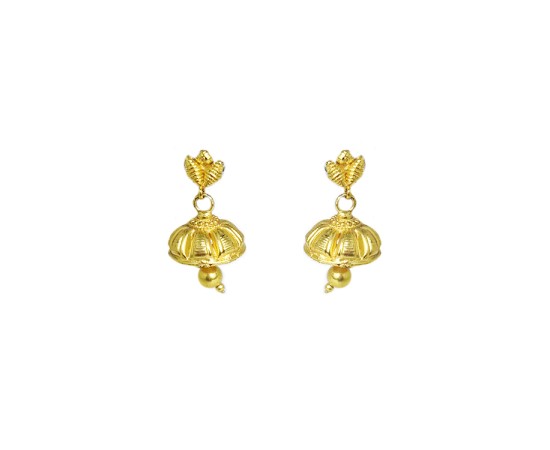 GOLD PLATED WITH PLAIN JHUMKA