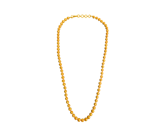 Gold plated with ball necklace