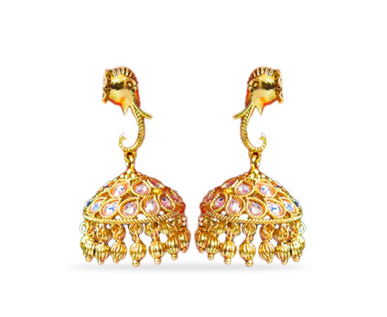 Jhumkas with Elephant Model