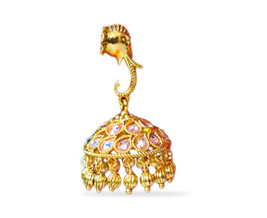 Jhumkas with Elephant Model