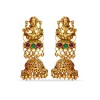 Jhumkas with Emerald and ruby Stone