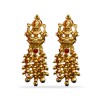 Jhumkas with Gold Beads