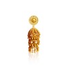 Gold Plated Jhumkas with umbrella model and Beads