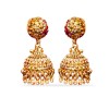 Jhumkas with beads