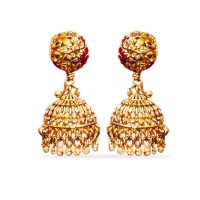 Jhumkas with beads