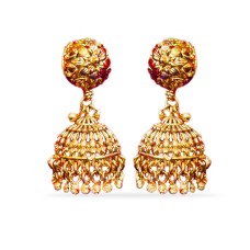 Jhumkas with beads