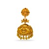 Gold Plated Jhumka With Golden Beads