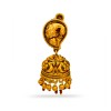 Gold Plated Jhumka With Golden Peacock And Beads