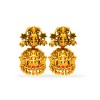 Gold Plated Jhumka With Golden Beads And Lakshmi