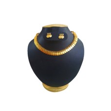 Gold Plated Big Kaasu Malai With Stud