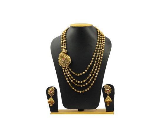 Gold Plated 3 Layer Chain With Manga Design