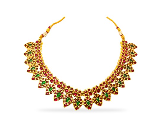 Gold Plated Necklace With Manga Design