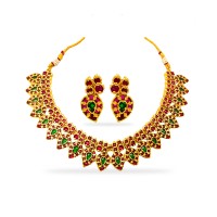 Gold Plated Necklace With Manga Design