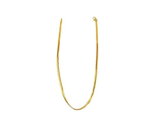 GOLD PLATED PLAIN DESIGN NECKLACE