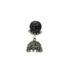 Oxidised plain metal jhumkas