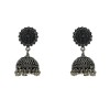 Oxidised silver Jhumkas