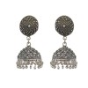 Oxidised classic metal jhumkas