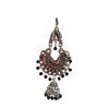 Oxidised Jhumkas with black beads