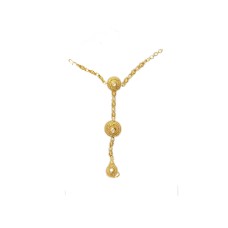 gold plated ring with bracelet and white stone