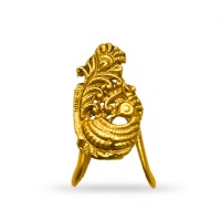 Gold Plated Ring With Golden Peacock