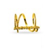 Gold Plated Ring With Spiral Design