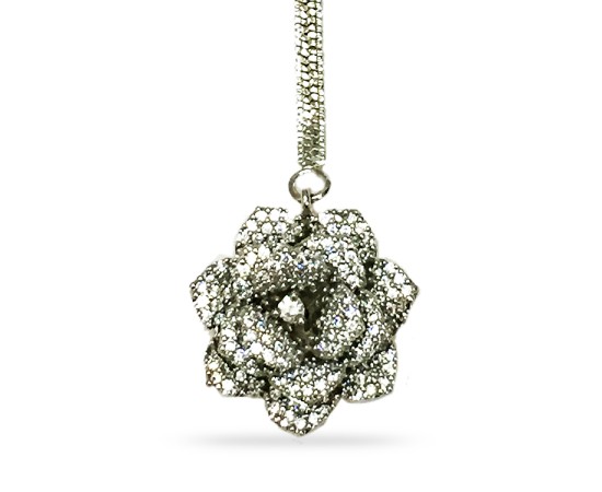 Maang Tikka With Silver Flower 