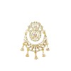 Gold Plated Maang Tikka With White Stones