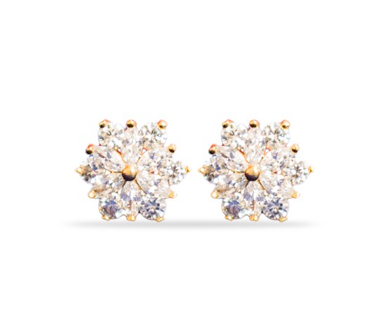 Stud with white stone