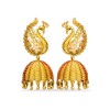 Jhumkas with peacock Model