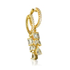 loop with Diamond white stone