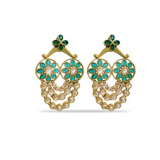 Drop with Emerald Stone