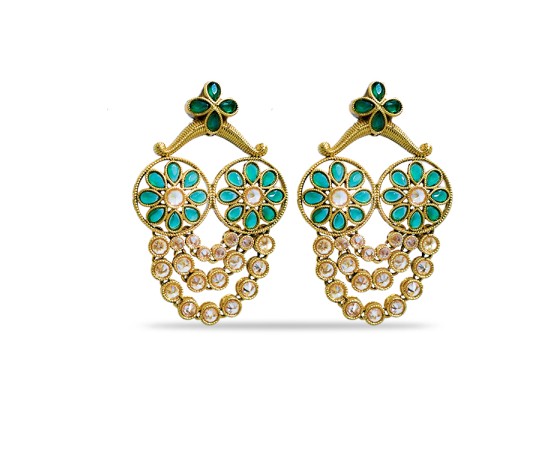 Drop with Emerald Stone