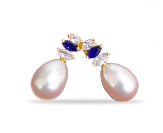 Drop With Blue and white stone