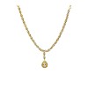 Gold Plated Necklace With Small White Stones