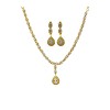 Gold Plated Necklace With Small White Stones