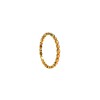 Gold Plated Kemp Bangles With Round Oval White Pearls