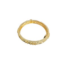 gold plated manual lock and design bangles