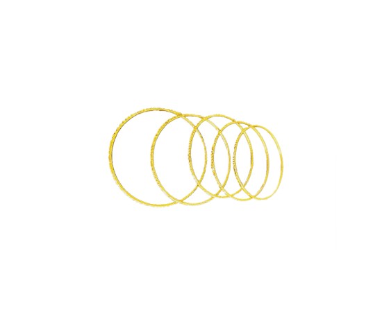 Gold plated plain design bangles