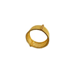 Gold Plated Bangle With Gold Design 