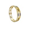 Gold Plated Bangles With Rectangle White Stones