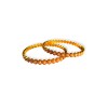 Gold Plated Kemp Bangles With Round White Pearls