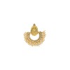 Golden Chandbali With Lakshmi Design & White Pearls